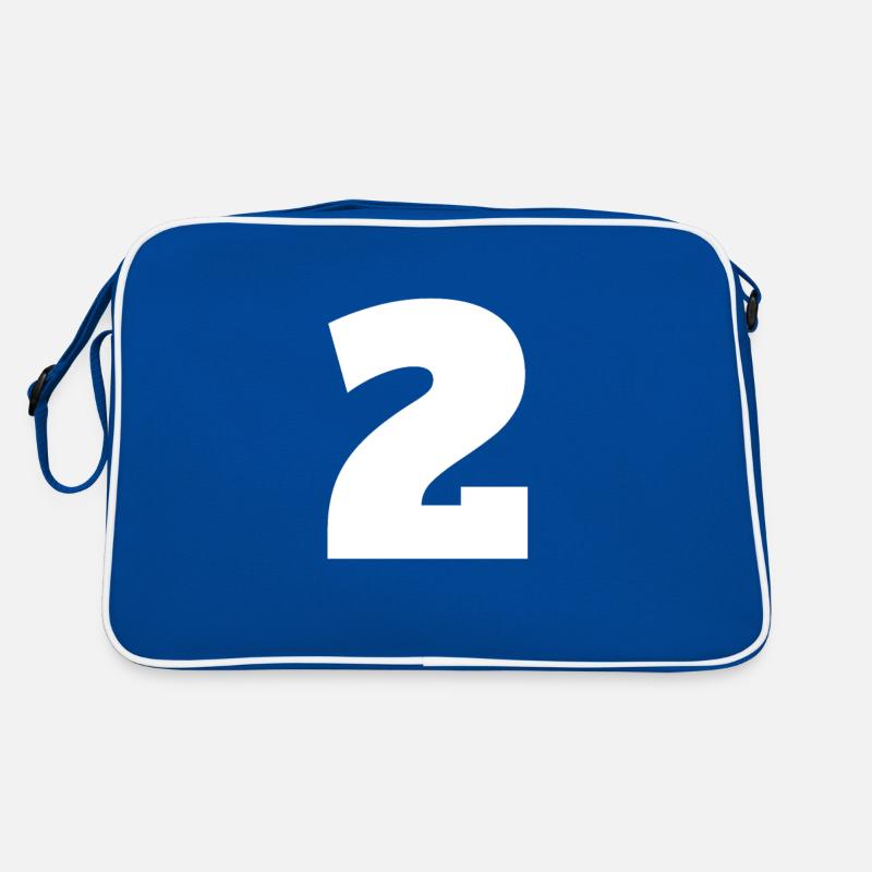 Numéro 2 Monogramme en majuscules Sac Retro