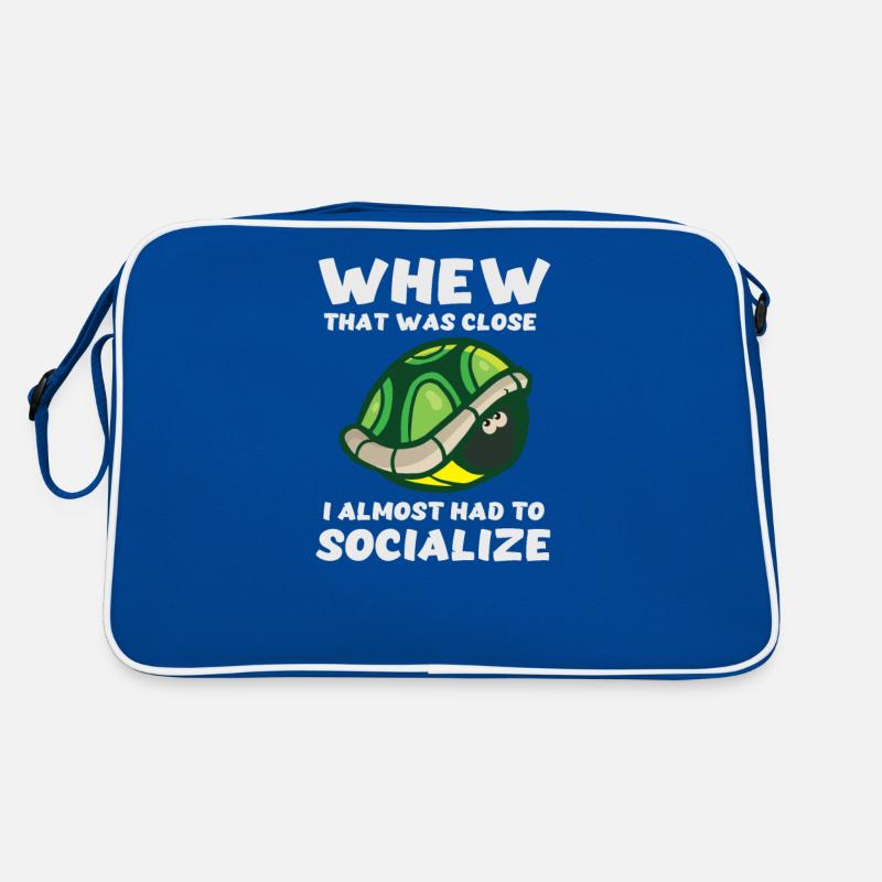 Drôle de tortue a presque dû socialiser Sac Retro