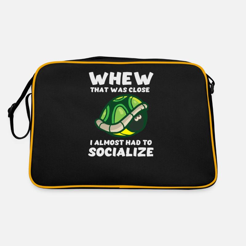 Drôle de tortue a presque dû socialiser Sac Retro