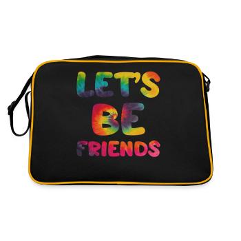 Hippie Sort Lets be friends - Sac Retro - noir/or - Dos