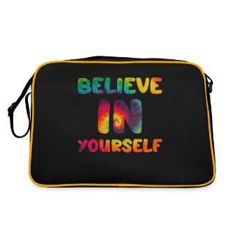 Hippie sort Believe in yourself - Sac Retro - noir/or - Dos