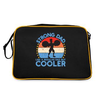Fitness Gym Haltérétique Papa Sport de musculation - Sac Retro - noir/or - Dos