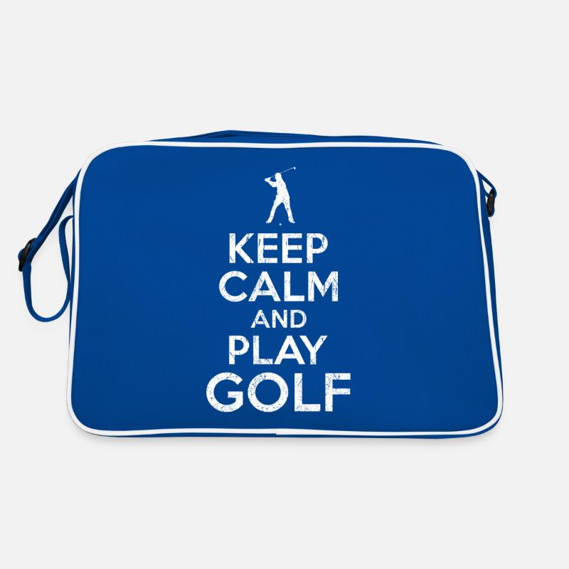 Keep Calm and play Golf Retro Tasche