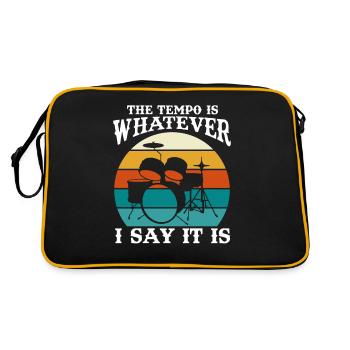 Tempo Whatever I Say it Is Batteur Vintage - Sac Retro - noir/or - Dos