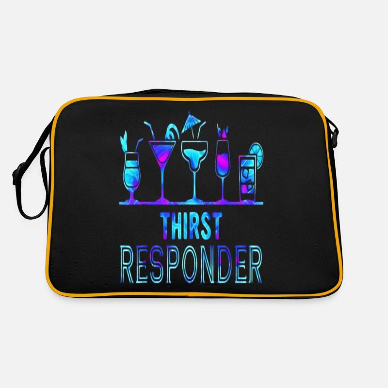 Thirst Responder Bartender T Shirt Retro Bag