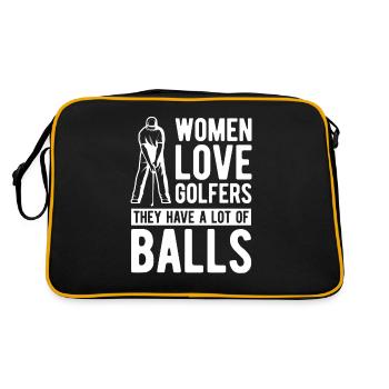 Golf golf terrain de golf - Sac Retro - noir/or - Dos