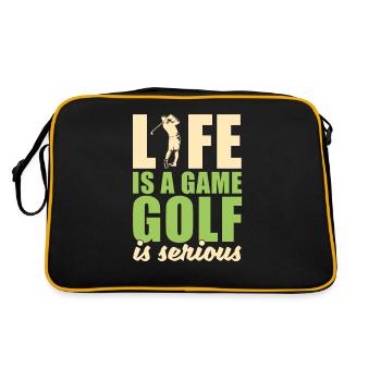 Golf golf terrain de golf - Sac Retro - noir/or - Dos