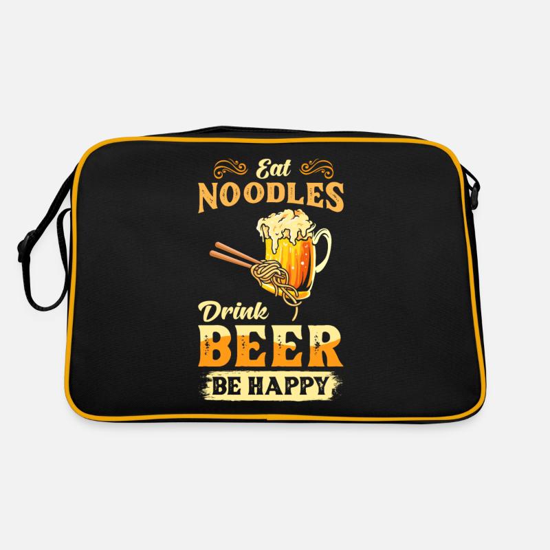Nudel Ramen Spruch Retro Tasche