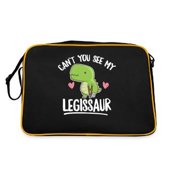 Plaster leg saying for your daughter with a - Retro Bag - black/gold - Back
