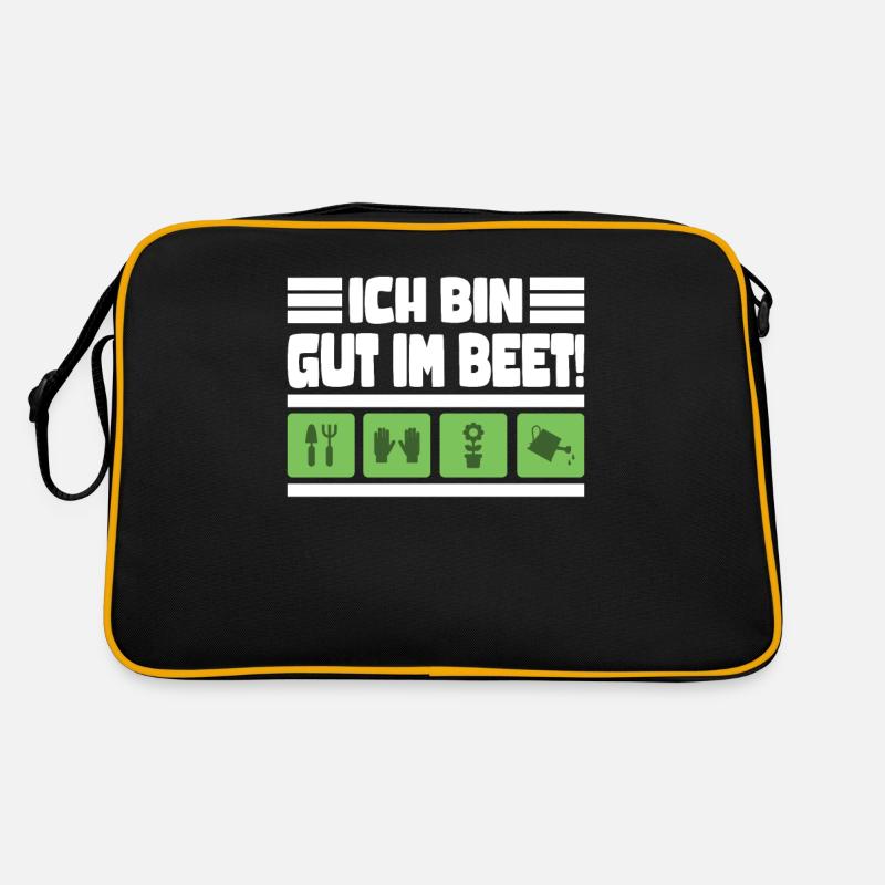 Ich bin gut im Beet Gärtner Gartenarbeit Retro Tasche