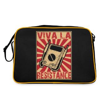 Electronics Multimeter Viva La Resistance Proverbs - Retro Bag - black/gold - Back