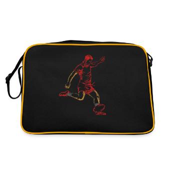 rugby - Retro Bag - black/gold - Back