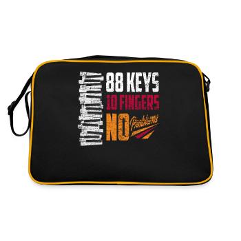 88 keys 10 fingers No problems piano - Retro Bag - black/gold - Back
