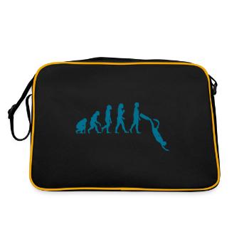 Freitauchen Evolution Freitaucher Apnoetaucher - Retro Tasche - Schwarz/Gold - Hinten
