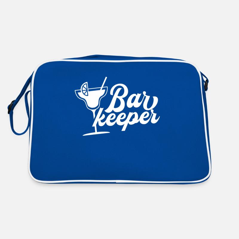 Bartender Profession Barman Bar Beverage Mixer Retro Bag