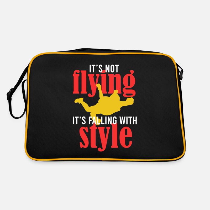 Skydiving is not flying, but falling Retro Bag