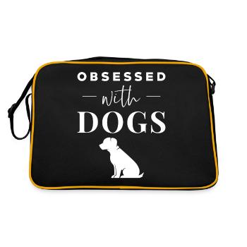 Des chiens drôles de phrases - Sac Retro - noir/or - Dos