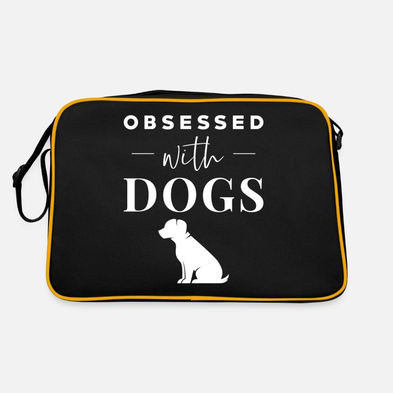 Hunde Sprüche lustig Retro Tasche
