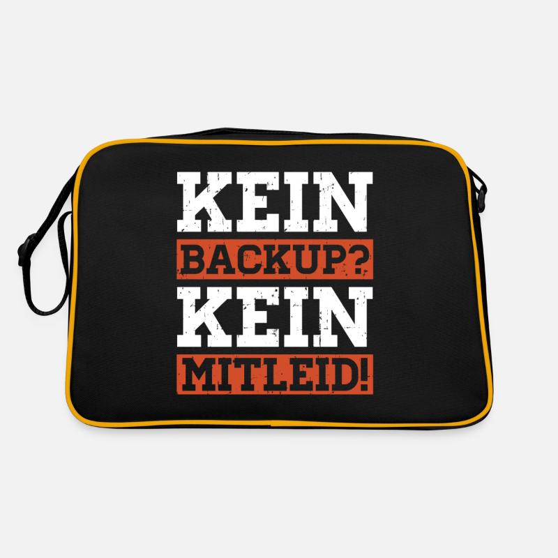 Kein Backup Kein Mitleid Programmierer Retro Tasche