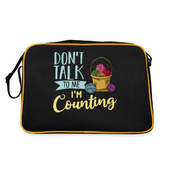 Crochet Knitting Knitting Needles Crochet Needle - Retro Bag - black/gold - Back