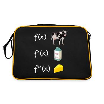 Derivative Function Mathematics Teacher Derivation - Retro Bag - black/gold - Back