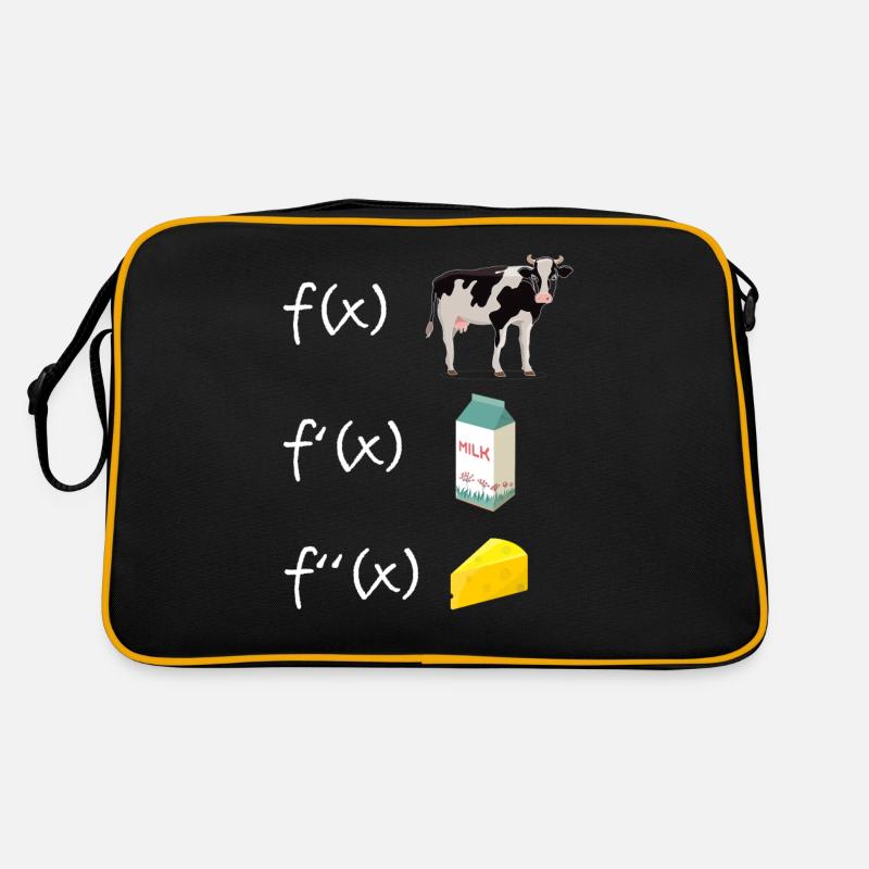 Fonction de dérivation Professeur de mathématiques Dérivation - Sac Retro - noir/or