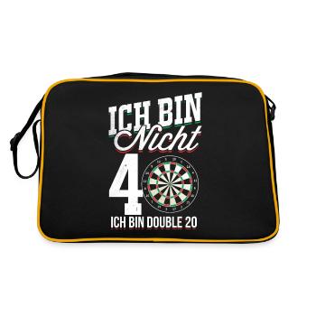 40th birthday - Retro Bag - black/gold - Back