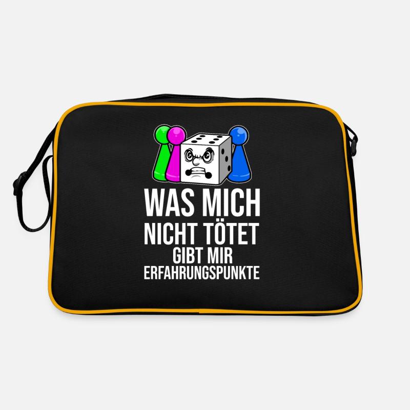 Brettspiel - Retro Tasche - Schwarz/Gold