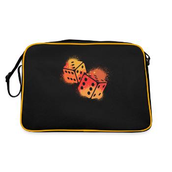 Rétro vintage jeu de plateau - Sac Retro - noir/or - Dos