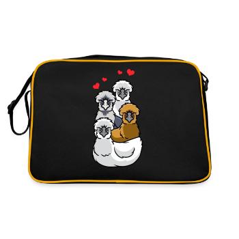Poulet de soie poulet à la maison - Sac Retro - noir/or - Dos