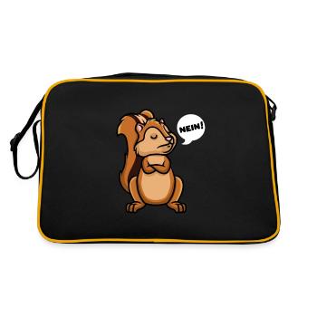 Chipmhörchen Cheek squirrel - Retro Bag - black/gold - Back