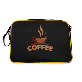 Coffee Coffee Drinker Coffee Lovers - Retro Bag - black/gold - Back