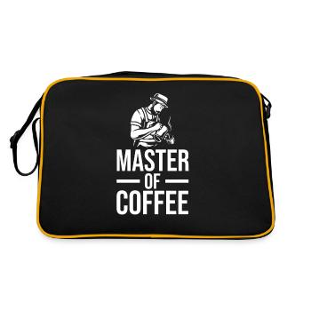 Coffee Coffee Drinker Coffee Lovers - Retro Bag - black/gold - Back
