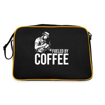 Coffee Coffee Drinker Coffee Lovers - Retro Bag - black/gold - Back