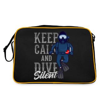 Keep Calm And Dive Silent Tec Diver Professional Diver - Retro Bag - black/gold - Back