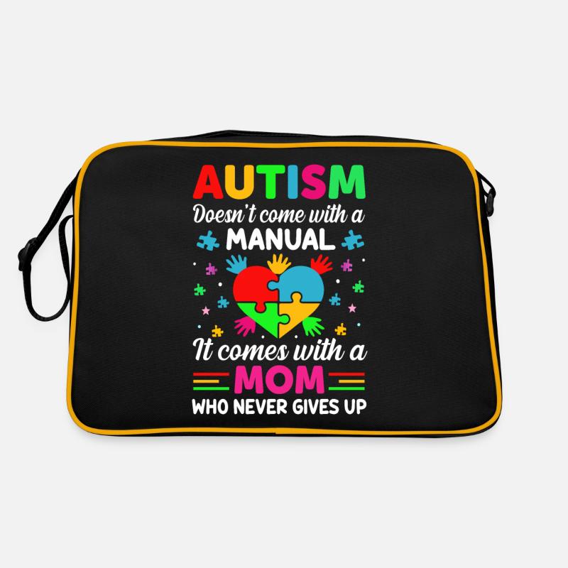 Autismus kommt nicht mit einem Handbuch Retro Tasche