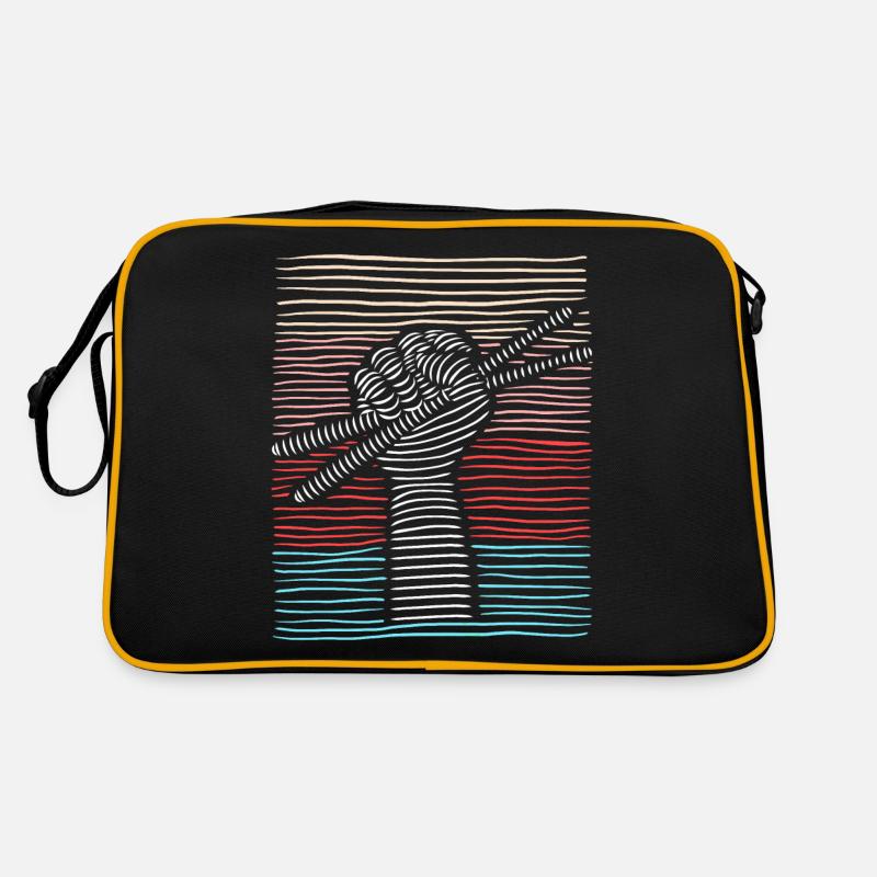 Schlagzeug Drumsticks Schlagzeuger Drummer Retro Tasche