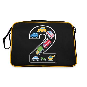2 ans 2 anniversaire anniversaire d’enfant - Sac Retro - noir/or - Dos