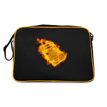 Fire Accountant Math Calculator - Retro Bag - black/gold - Back