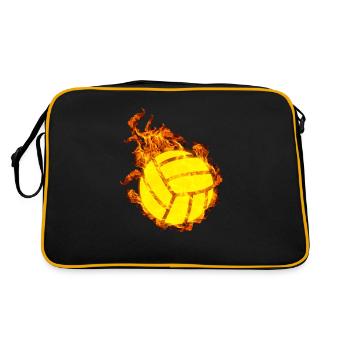 Feu Volley-ball - Sac Retro - noir/or - Dos