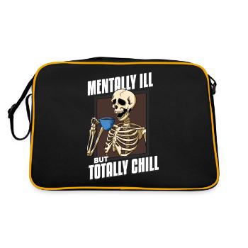Malade mentaux Mais total refroidir - Sac Retro - noir/or - Dos