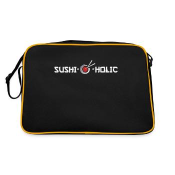 Sushi - Retro Tasche - Schwarz/Gold - Hinten