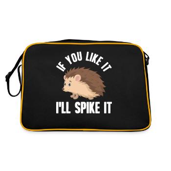 Hedgehog - Retro Bag - black/gold - Back