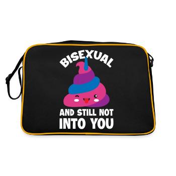Bisexual And Still Not Into You Bisexual Gift - Retro Bag - black/gold - Back