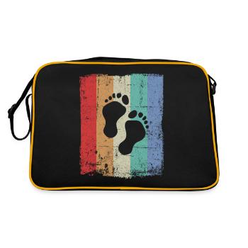 Soins des pieds Pédicure Podologue Salon de manucure cadeau - Sac Retro - noir/or - Dos