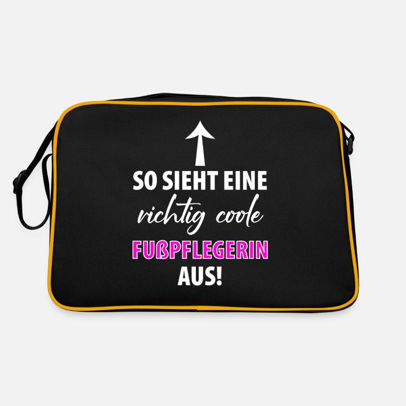 Fußpflege Pediküre Podologe Nagelstudio Geschenk Retro Tasche