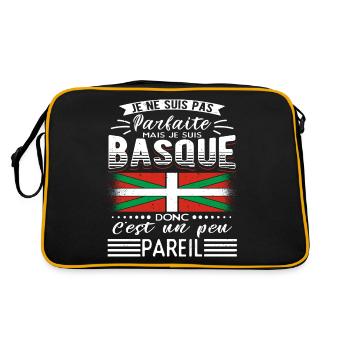 Pays Basque Homme Basque - Sac Retro - noir/or - Dos