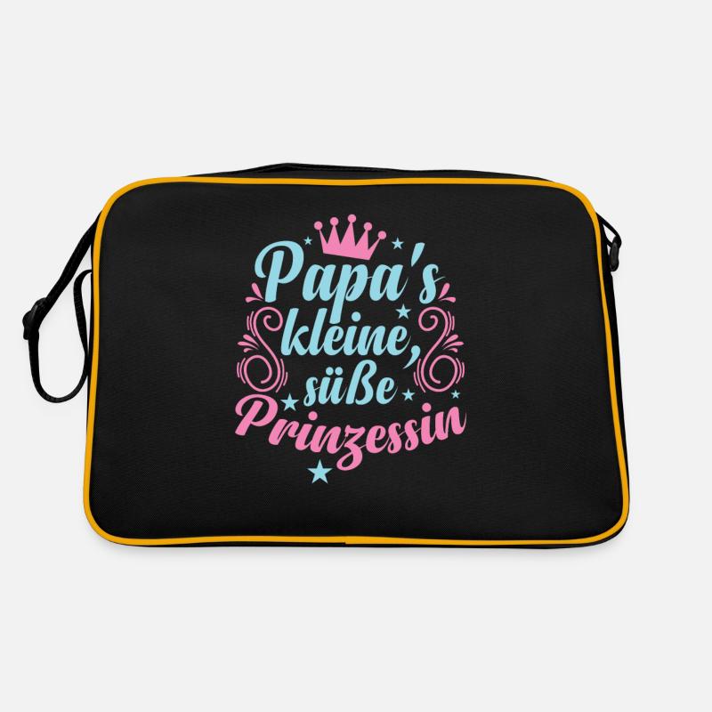 Papa's kleine, süße Prinzessin Mädchen Retro Tasche