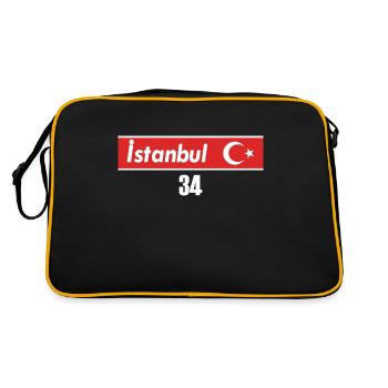 34 Isanbul Plaque turque en cadeau - Sac Retro - noir/or - Dos