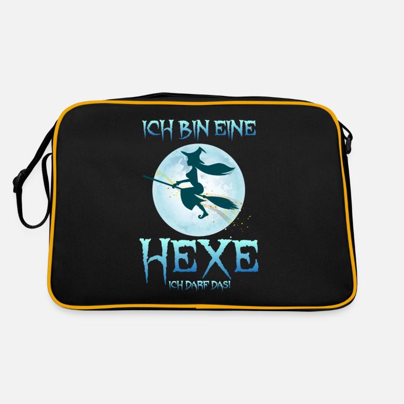 Ich Bin eine Hexe ich darf Das - Retro Tasche - Schwarz/Gold